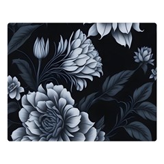 Pattern Flower Design Nature Two Sides Premium Plush Fleece Blanket (large) by Grandong