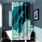 Ocean Turtle Shark Sea Life Sea Shower Curtain 36  x 72  (Stall)  Curtain(36 X72 )