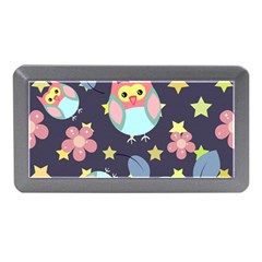 Owl-stars-pattern-background Memory Card Reader (mini) by pakminggu