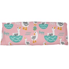 Cute Happy Duck Gift Card Design Seamless Pattern Template Body Pillow Case (dakimakura) by pakminggu