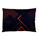 Gradient-geometric-shapes-dark-background-design Pillow Case (Two Sides) Front