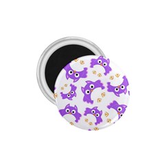 Purple-owl-pattern-background 1 75  Magnets by pakminggu