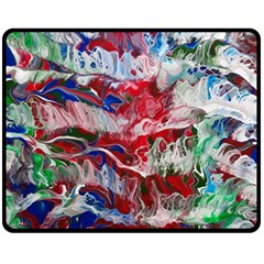 Abstract Waves Fleece Blanket (medium)