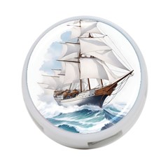 Ship Sail Sea Waves 4-port Usb Hub (two Sides) by uniart180623