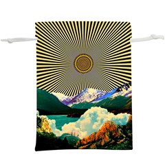 Surreal Art Psychadelic Mountain Lightweight Drawstring Pouch (xl) by uniart180623