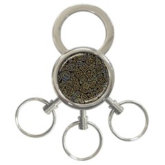 Pattern Abstract Runes Graphic 3-ring Key Chain by pakminggu