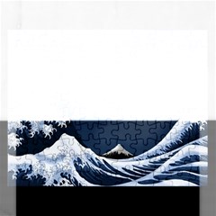 The Great Wave Off Kanagawa Rectangular Jigsaw Puzzl by pakminggu