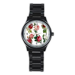 Roses-white Stainless Steel Round Watch by nateshop