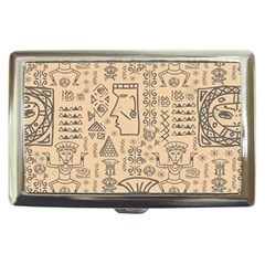 Aztec Tribal African Egyptian Style Seamless Pattern Vector Antique Ethnic Cigarette Money Case by Bedest