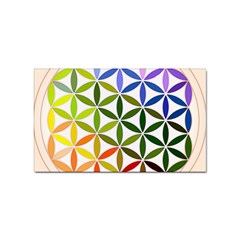 Mandala Rainbow Colorful Sticker (rectangular) by Bedest