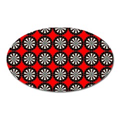 Darts-dart-board-board-target-game Oval Magnet by Bedest