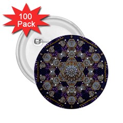 Flowers Of Diamonds In Harmony And Structures Of Love 2 25  Buttons (100 Pack)  by pepitasart