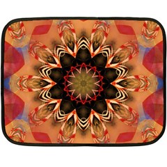 Abstract-kaleidoscope-design Fleece Blanket (mini) by Bedest