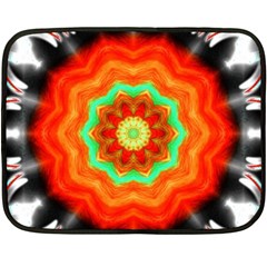 Abstract-kaleidoscope-colored Fleece Blanket (mini) by Bedest