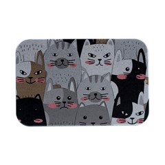 Cute Cats Seamless Pattern Open Lid Metal Box (silver)   by pakminggu