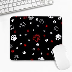 Art Pattern Traces Paw Large Mousepad by pakminggu