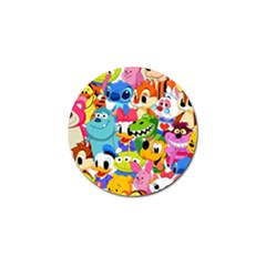 Illustration Cartoon Character Animal Cute Golf Ball Marker (10 Pack) by Cowasu