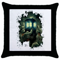 Time Machine Doctor Who Throw Pillow Case (black) by Cowasu