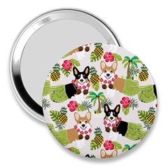 Corgis Hula Pattern 3  Handbag Mirrors by Cowasu