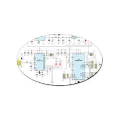 Circuits-electronics-atmel Sticker (oval)