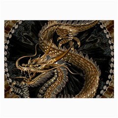 Fantasy Dragon Pentagram Large Glasses Cloth by Cowasu