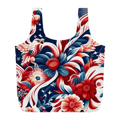 America Pattern Full Print Recycle Bag (l) by Valentinaart