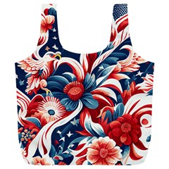 America Pattern Full Print Recycle Bag (xl) by Valentinaart