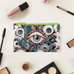 Eyes Pattern Cosmetic Bag (xs) by Valentinaart