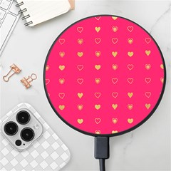 Heart Pattern Design Wireless Fast Charger(black) by Ravend