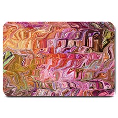 Abstract Crosscurrents Smudged Vibrance Large Doormat