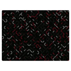 Abstract Dark Pattern Minimal Two Sides Premium Plush Fleece Blanket (extra Small)