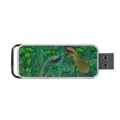 Peacock Paradise Jungle Portable Usb Flash (one Side) by Bedest