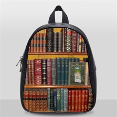 Books-library-bookshelf-bookshop School Bag (small) by Ravend