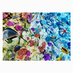 Fish The Ocean World Underwater Fishes Tropical Large Glasses Cloth