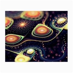 Psychedelic Trippy Abstract 3d Digital Art Small Glasses Cloth (2 Sides)