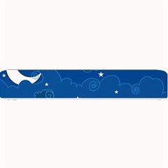 Sky Night Moon Clouds Crescent Small Bar Mat by Proyonanggan