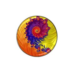 Fractal Spiral Bright Colors Hat Clip Ball Marker (10 Pack) by Proyonanggan