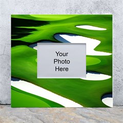 Golf Course Par Green White Wall Photo Frame 5  X 7 