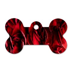 Followers,maroon,rose,roses Dog Tag Bone (one Side) by nateshop