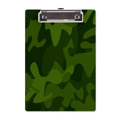 Green Camouflage, Camouflage Backgrounds, Green Fabric A5 Acrylic Clipboard