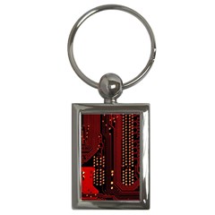 Technology Computer Circuit Key Chain (rectangle) by Sarkoni