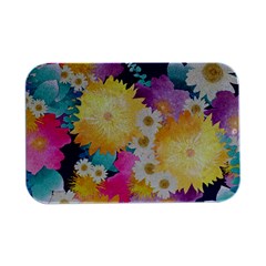 Watercolors Flowers Open Lid Metal Box (silver)  