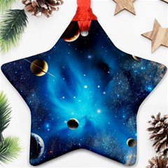 3d Universe Space Star Planet Star Ornament (two Sides) by Grandong