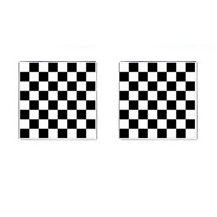 Black White Chess Board Cufflinks (square) by Ndabl3x