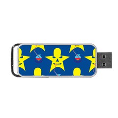 Blue Yellow October 31 Halloween Portable Usb Flash (one Side) by Ndabl3x