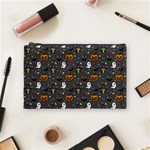 Halloween Bat Pattern Cosmetic Bag (Medium) Front