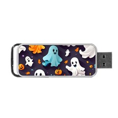 Ghost Pumpkin Scary Portable Usb Flash (two Sides) by Ndabl3x