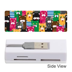 Cats Funny Colorful Pattern Texture Memory Card Reader (stick) by Grandong