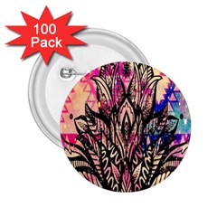 Aztec Flower Galaxy 2 25  Buttons (100 Pack)  by nateshop