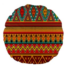 Aztec Large 18  Premium Flano Round Cushions